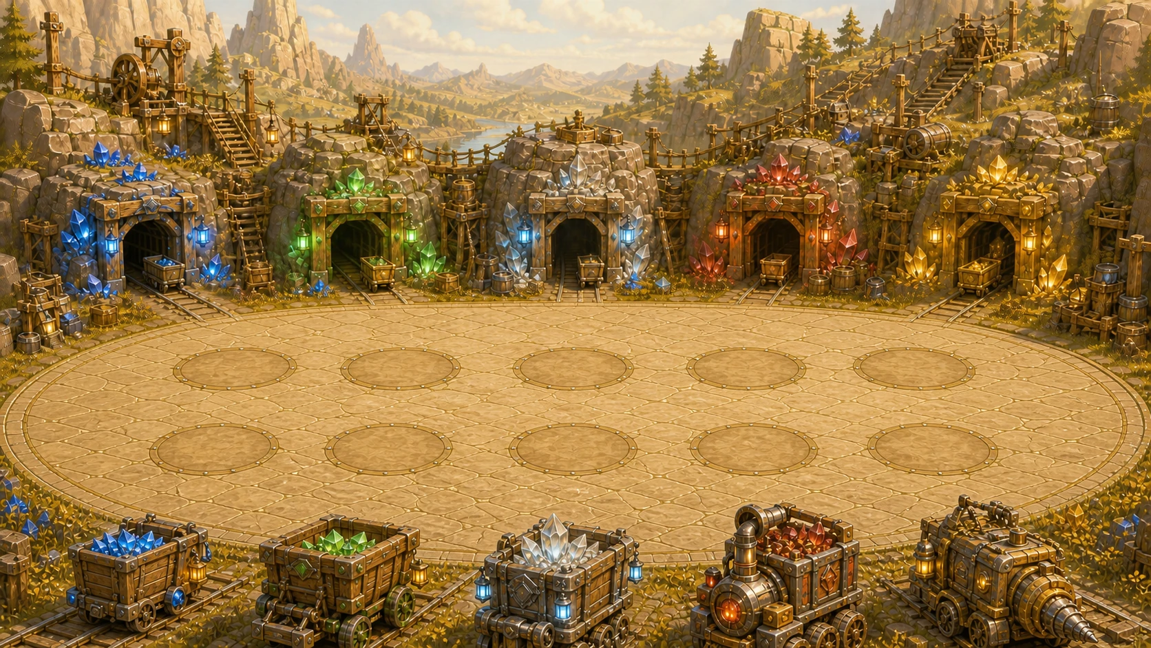 OreSpark ten-tier mining guild