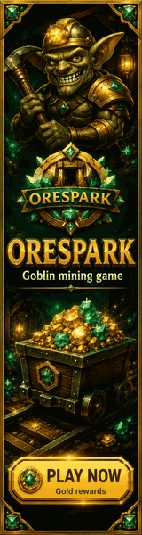 OreSpark animated promo banner 160 by 600