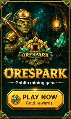 OreSpark animated promo banner 240 by 400