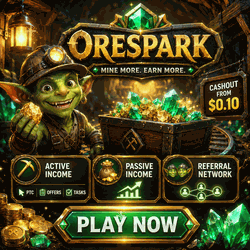 OreSpark animated promo banner 250 by 250