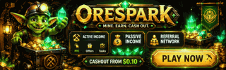 OreSpark animated promo banner 320 by 100